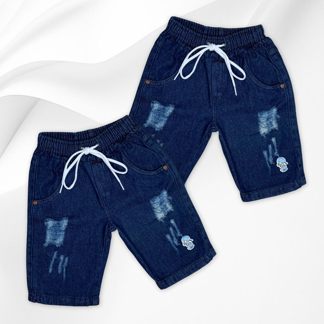 Short Jeans Infantil Kit com 6 peças