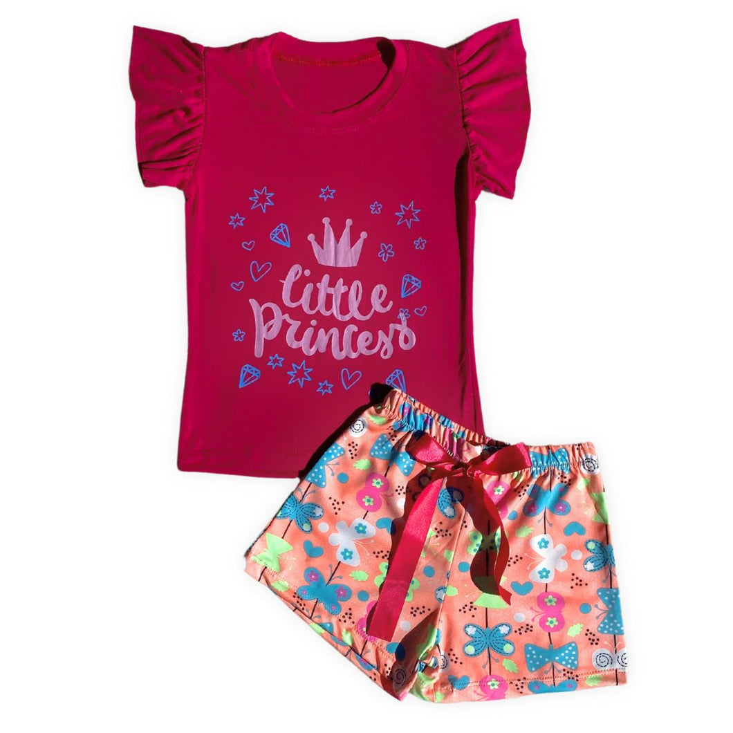 Conjunto Infantil Manga Princesa III Kit Com 8 Conjuntos
