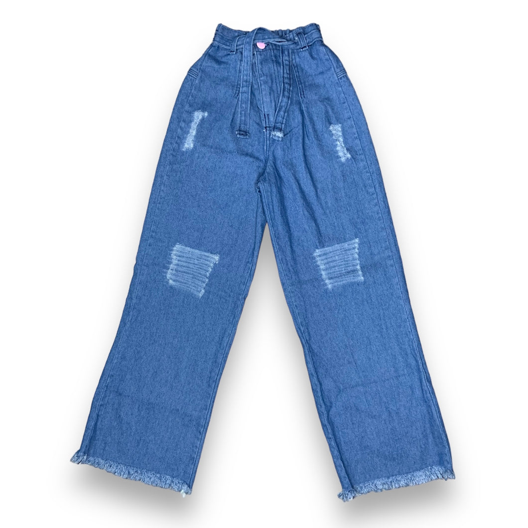 Calça Wide Leg Jeans Juvenil kit com 6 peças